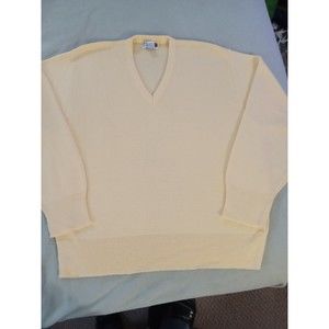 RHM Classic mens vneck yellow sweater size XL